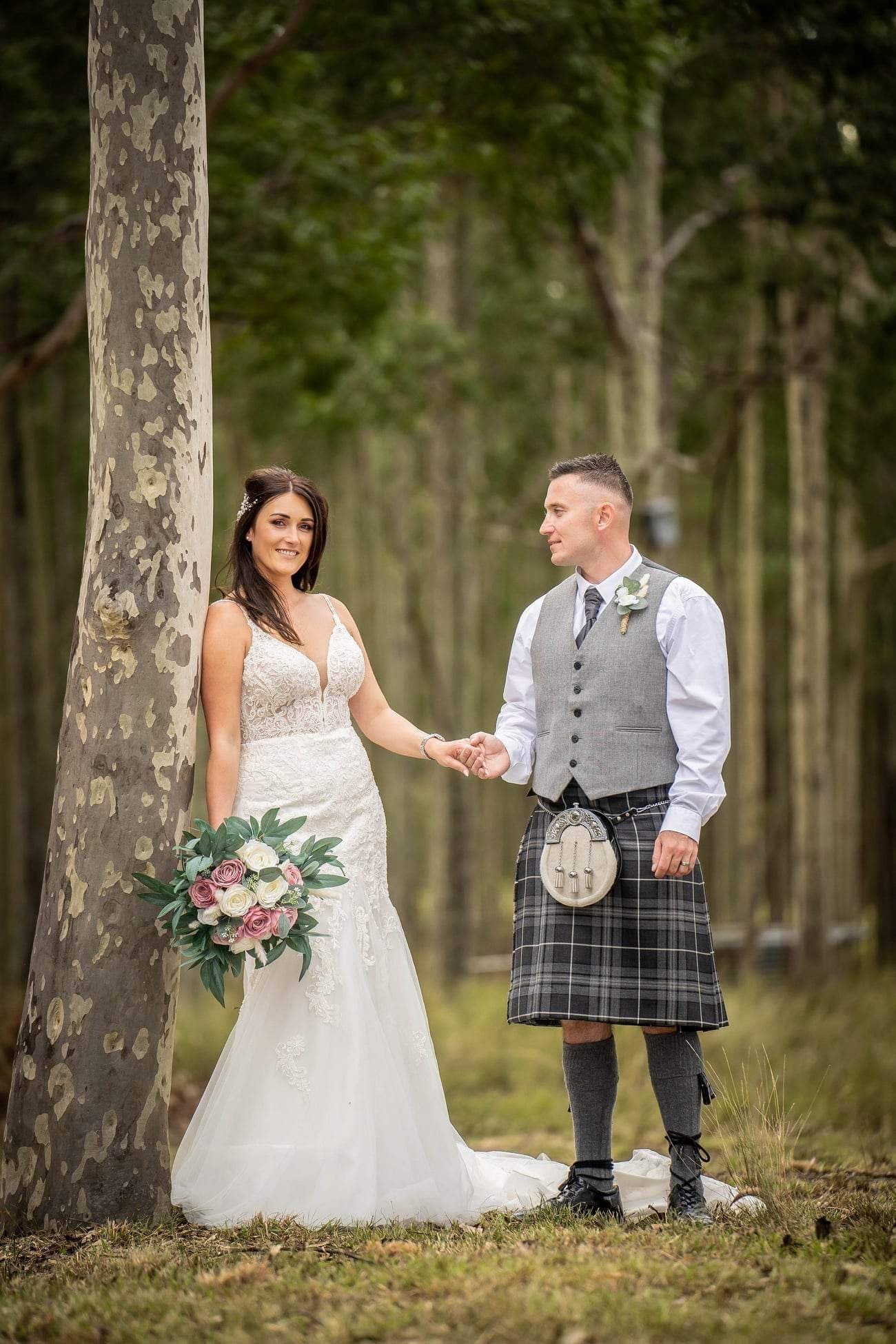 A relaxed, personal Scottish inspired ceremony in NSW, with handfasting and professional MC services.